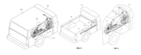 Reversible Bicycle Rack for Pickup Truck Beds with Shells