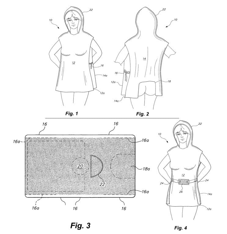 TODAY’S PATENT – BATHING PONCHO