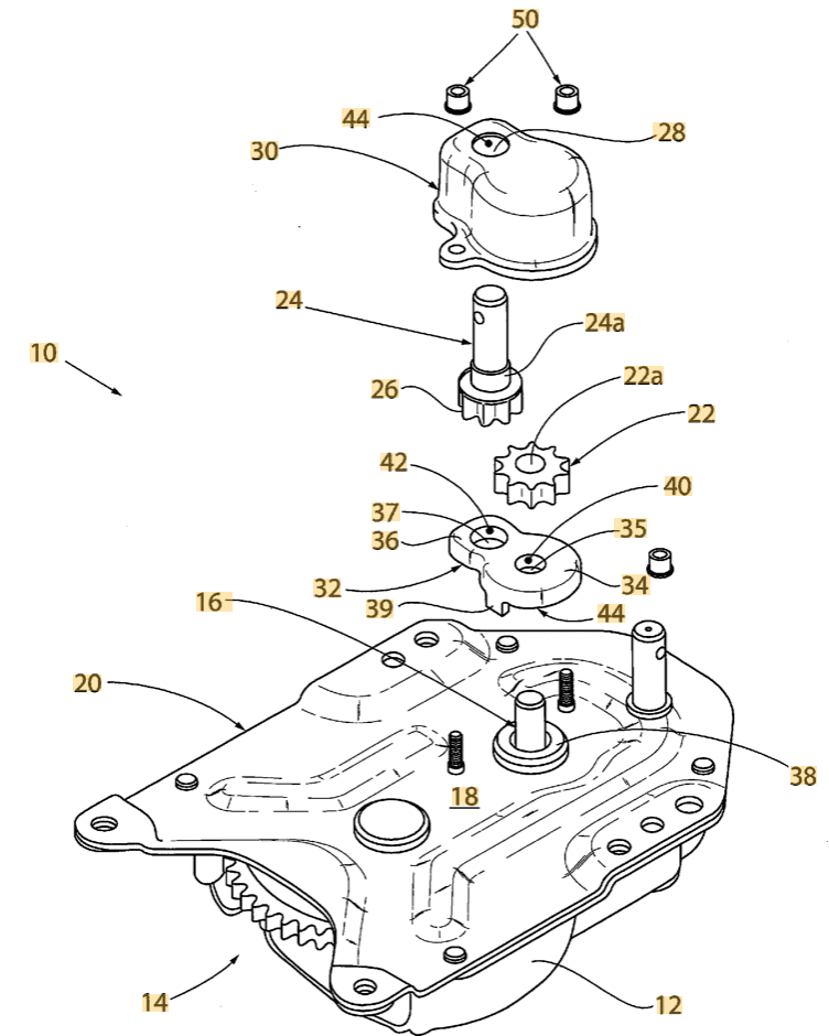 TODAY’S PATENT – HANDBRAKE WITH A DOUBLE-SIDED GEAR BOX