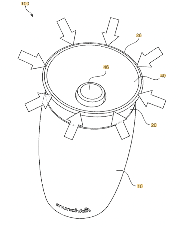TODAY’S PATENT – NON-SPILL DRINKING CONTAINER