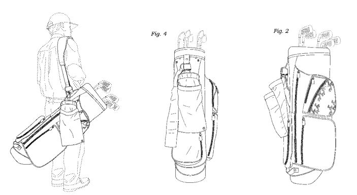 TODAY’S PATENT – GOLF BAG WITH ATTACHED GOLF TOWEL AND BAG