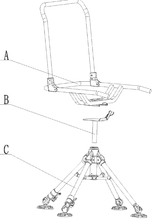 TODAY’S PATENT – SWIVEL CHAIR PROVIDED WITH LENGTH-ADJUSTABLE LEG TUBES