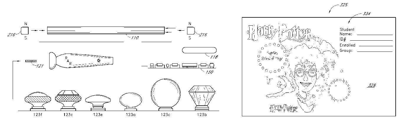TODAY’S PATENT – WIRELESS INTERACTIVE GAME HAVING BOTH PHYSICAL AND VIRTUAL ELEMENTS